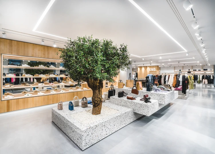 albero artificiale ignifugo in abbigliamento END